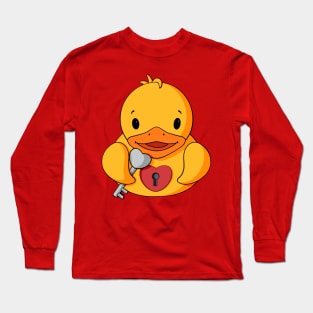 Key To My Heart Rubber Duck Long Sleeve T-Shirt